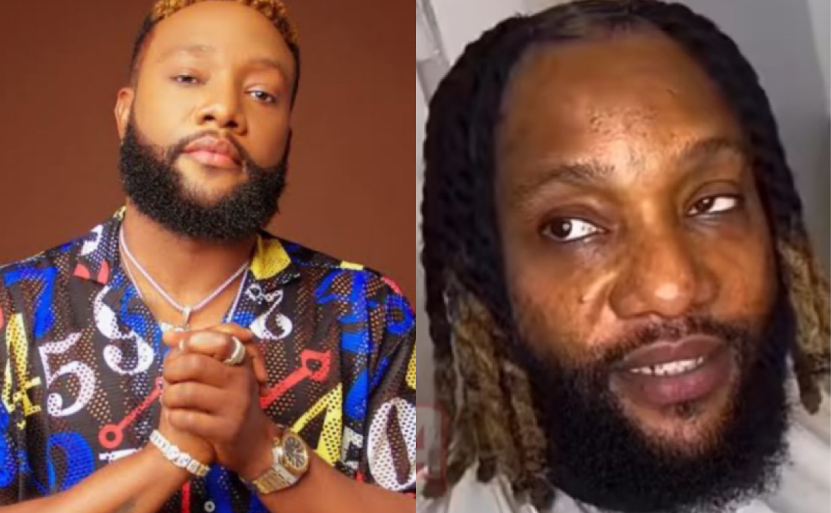 “He forgot his filter?” Netizens react to viral video of Kcee getting his hair done