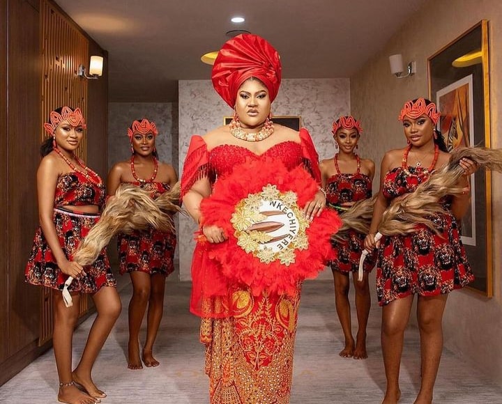 Mercy Aigbe, Yvonne Godswill, others turn up with their glamorous traditional look at Ada Omo Daddy’s movie premier