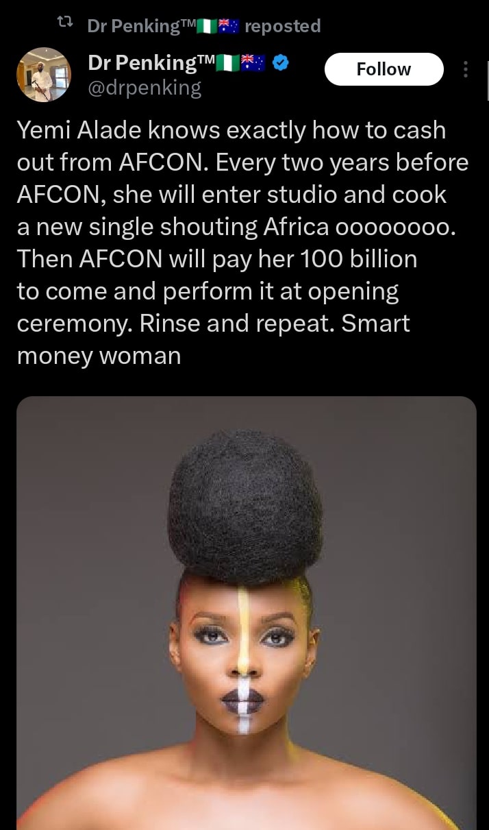 DR Penking reveals how Yemi Alade cashes out at AFCON