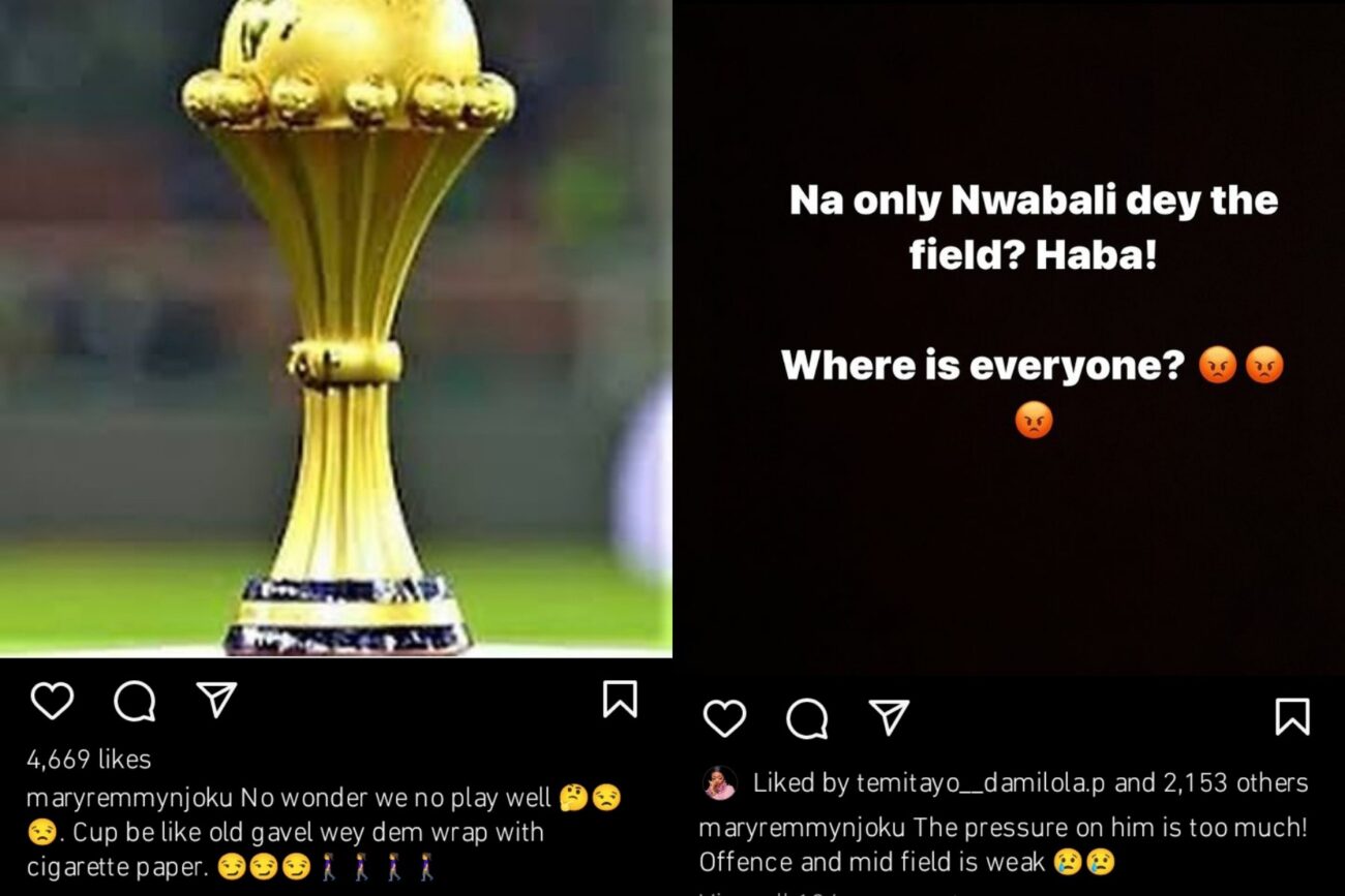 Celebrities react to Super Eagles' loss