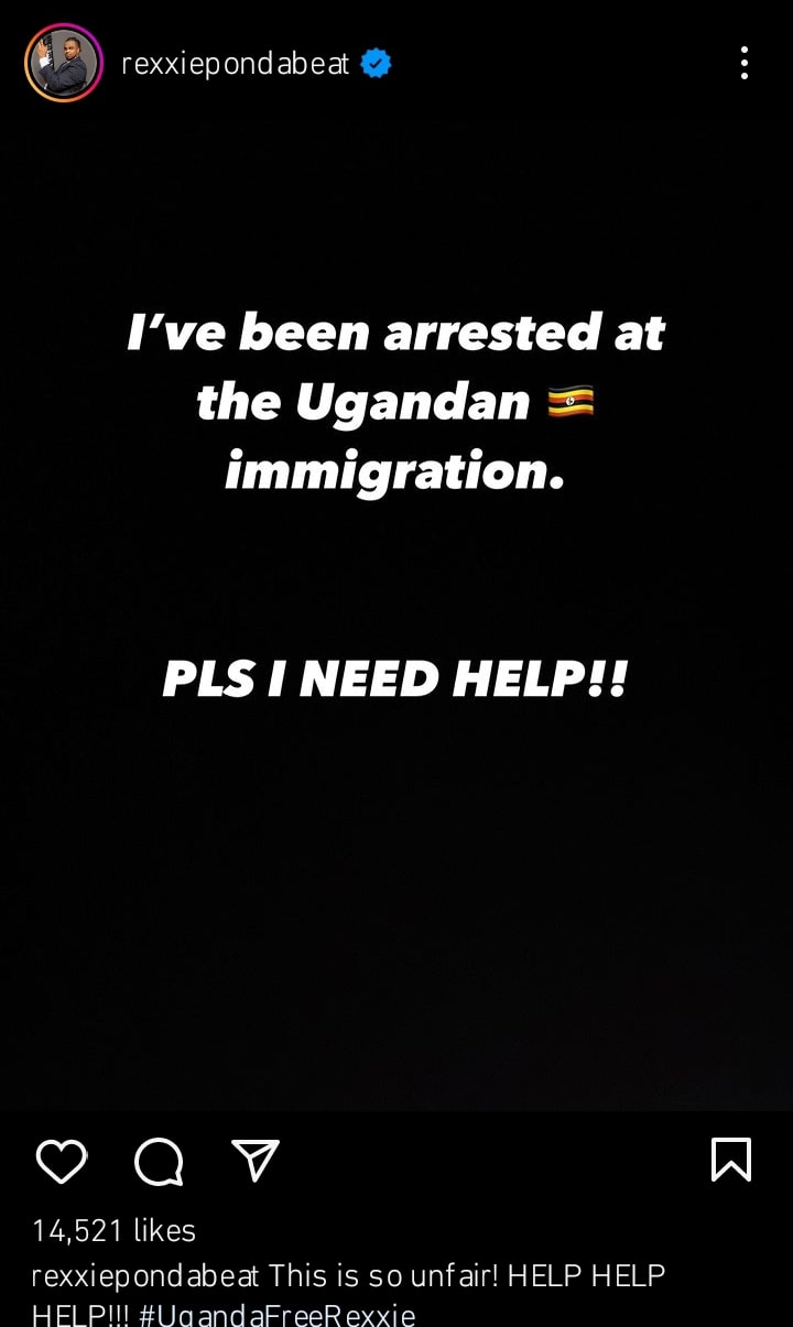 Rexxie arrested at Ugandan Immigration